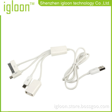 Usb To Apple 30 Pin Micro 5 Pin Mini Usb And Usb Female Adapter 